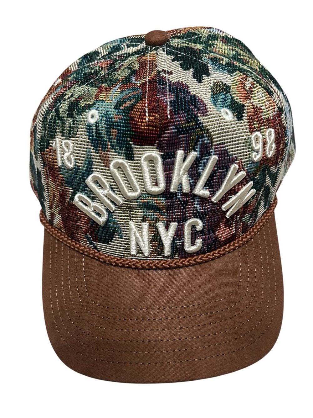 Brooklyn NYC 1898 Floral SnapBack Hat